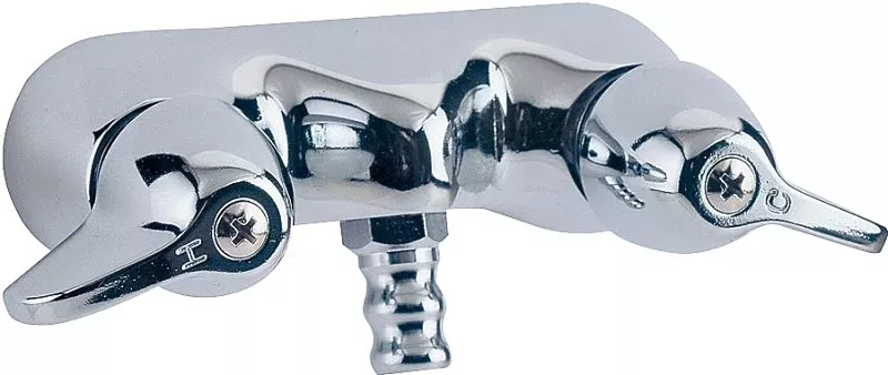 boston-harbor-rs207-bath-faucet-2-handle-lever-handle-brass-chrome-plated-wall-m Boston Harbor RS207 Bath Faucet, 2-Handle, Lever Handle, Brass, Chrome Plated, Wall Mounting, Round Spout
