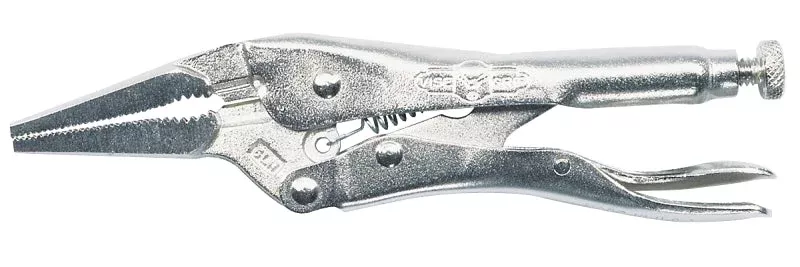Irwin Original 1602L3 Locking Pliers with Wire Cutter, 4 in OAL, 1-1/2 in Jaw Opening, Plain Grip Handle, 1/4 in W Jaw