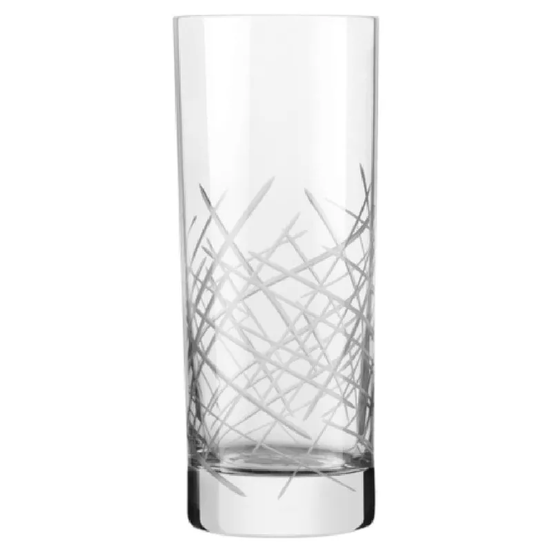 Libbey 9039/69477 15 Oz Crosshatch Beverage Glass Dishwasher Safe Glass
